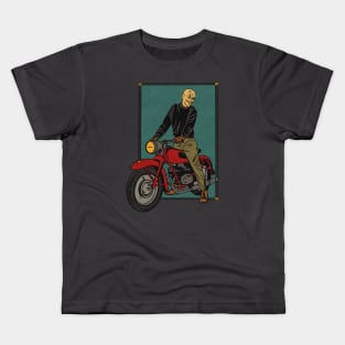 Demon Motorcycle Enthusiast Kids T-Shirt